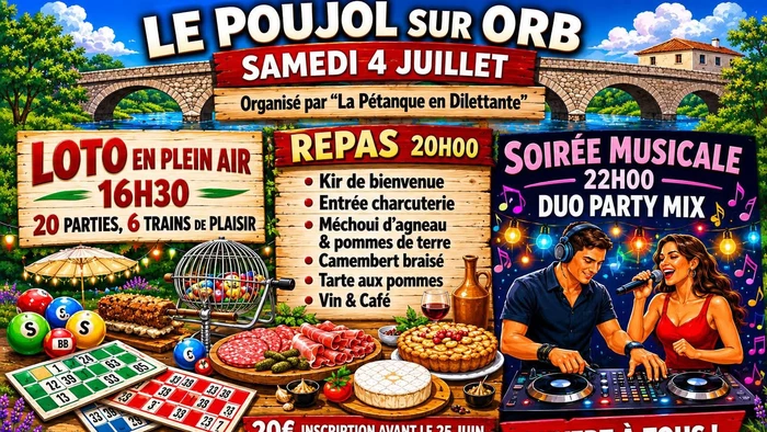 Loto, repas et soirée musicale - 