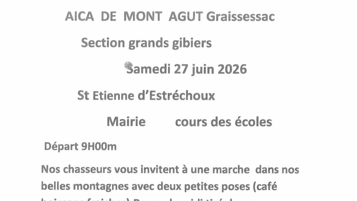 Repas et animations avec l'AICA de Mont Agut