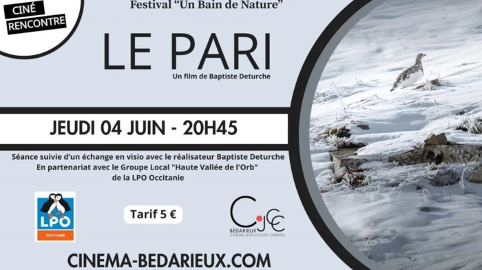 Séance «Le Pari » en partenariat avec la LPO et échange en visio avec le réalisateur Baptiste Deturche - 