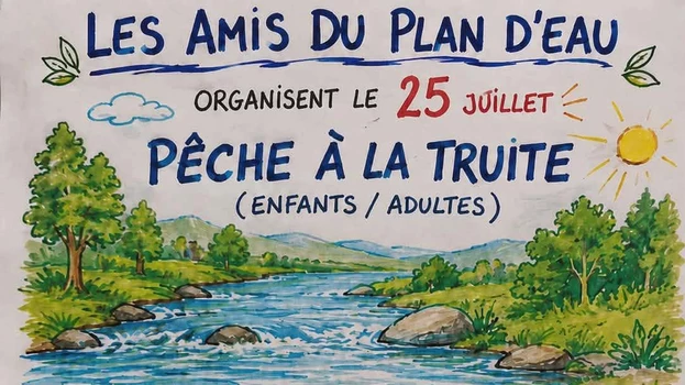 Pêche à la truite, pétanque, repas