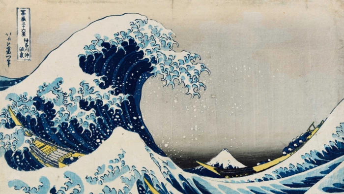 Itinérance Micro-Folie à Lamalou-les-Bains - La vague de Hokusai © Bibliothèque nationale de France
