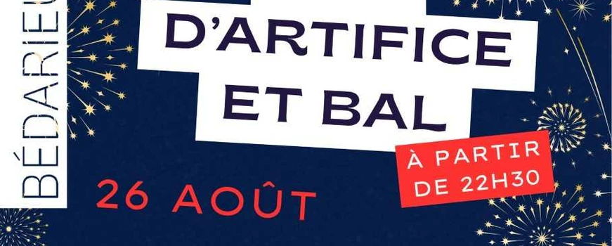 Feu d'artifice et bal