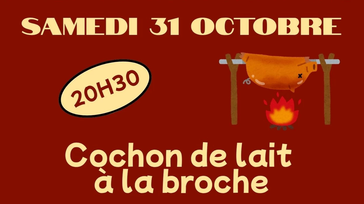 Cochon de lait à la broche - 