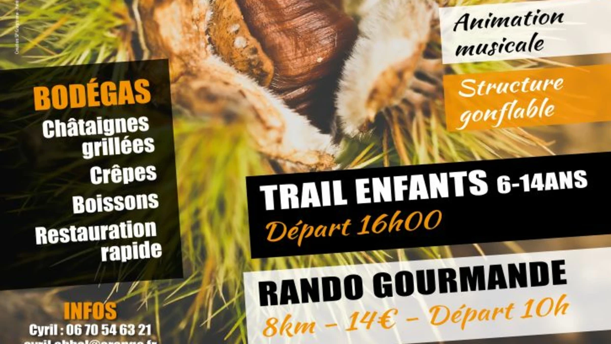 Fête de la châtaigne : rando gourmande, trails, animations - 