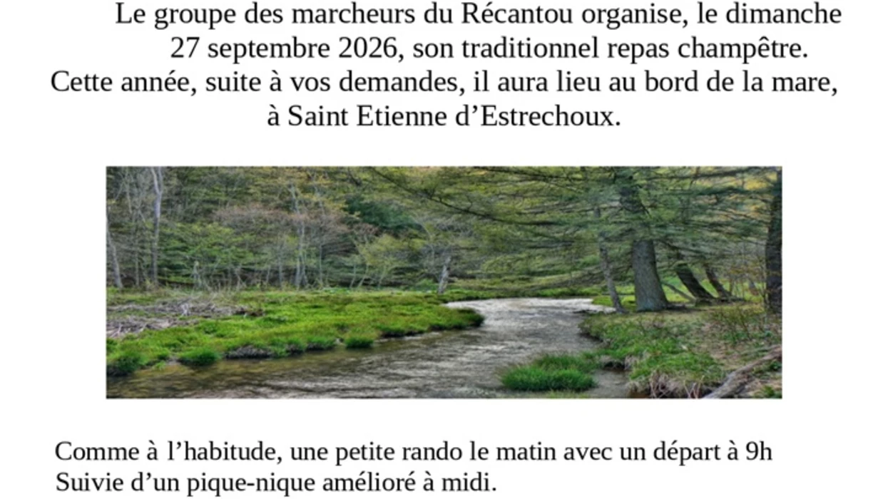Rando et repas champêtre avec Lou Recantou - 
