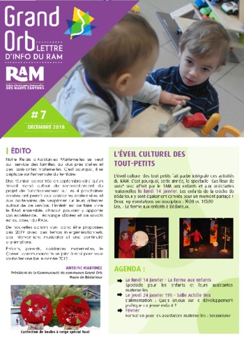 RAM - Lettre d'information - Décembre 2018 n°7