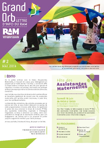 RAM - Lettre d'information - Mai 2016 n°2