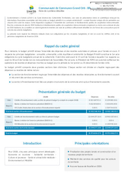 Note de présentation budget primitif principal 2026