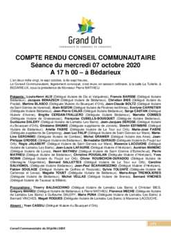 PV 7 octobre 2020