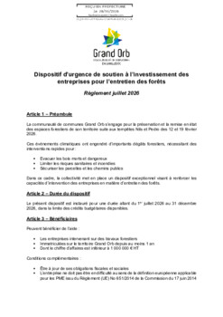 Consulter le règlement