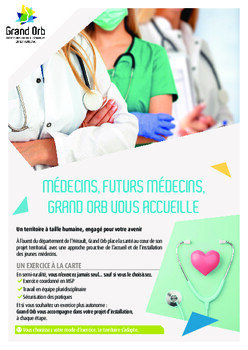 Plaquette présentation Pôle santé Grand Orb