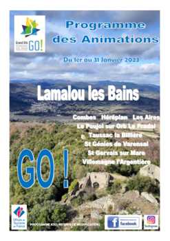 Animations janvier 2023 Pôle Lamalou-les-Bains Grand Orb