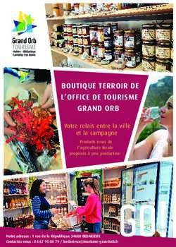 La boutique de l'Office de Tourisme - Bureau de Bédarieux