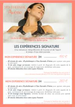 Carte Spa Avène 2025