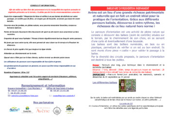 Parcours d'orientation Avène ROUGE