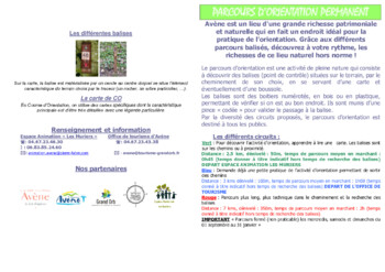 Parcours d'orientation Avène VERT