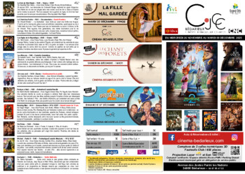 CINEMA BEDARIEUX - DU 26 NOVEMBRE AU 9 DECEMBRE