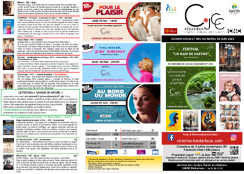 CINEMA BEDARIEUX - DU 27 MAI AU 9 JUIN - Animations