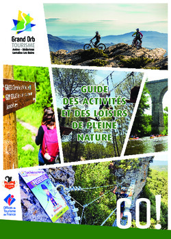 Guide des activités et des loisirs de pleine nature - Découvrir